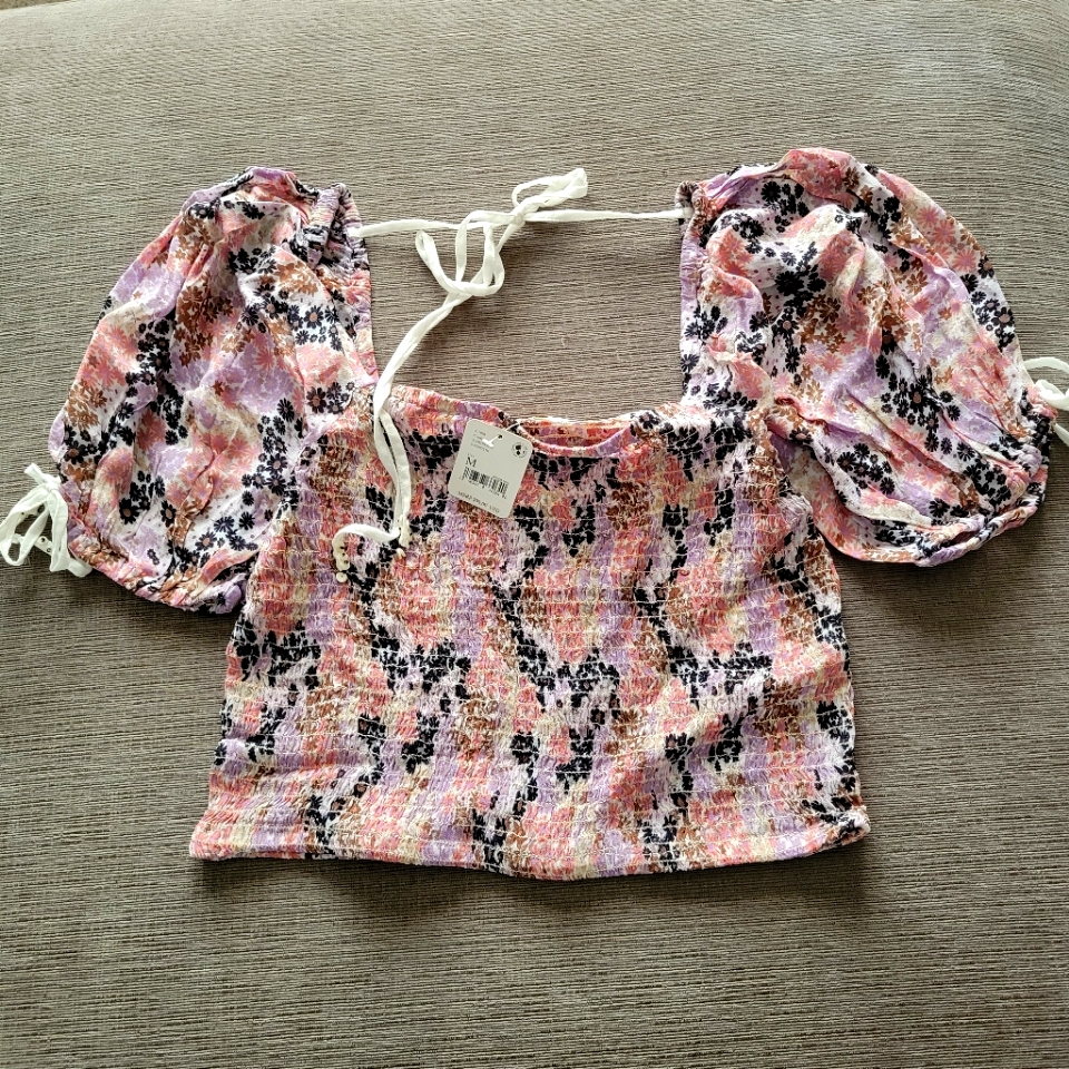 Free People Back On Top Crop Size Medium